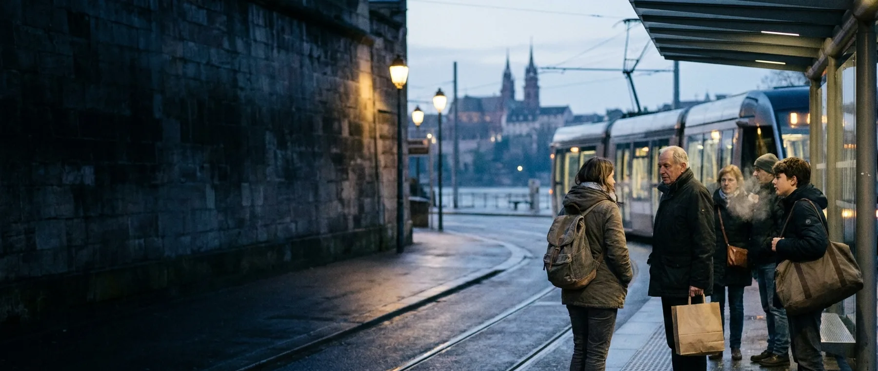 Des frontaliers partent travailler à Bâle au petit matin